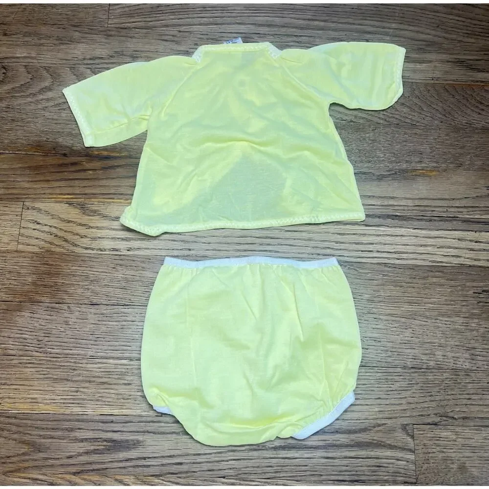 Vintage Baby Diaper Cover Lot White Eyelet Ribbon Bloomers & Outfit 6-12 Months